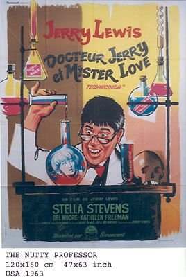 Doctor Jerry und Mister Love – 1963 – Jerry Lewis – 116 x 158 cm Original-Kinoposter
