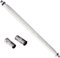 POPPSTAR 31,5cm SAT Fensterdurchführung (2 mm Fensterdurchführung SAT Kabel flach), 2x F-Stecker (1x auf Antennenstecker, 1x auf Antennenbuchse), weiß