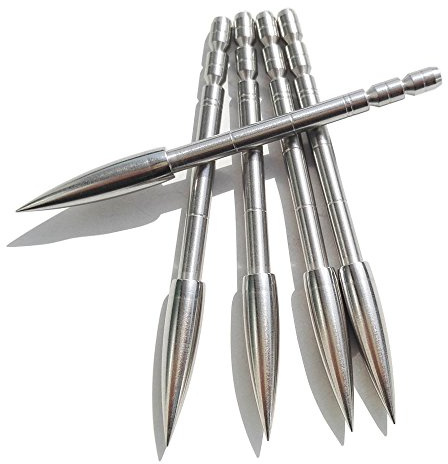 ZSHJG 12pcs Pfeilspitzen Jagdspitzen Bogenschießen Pfeil Tipps Einfügen Pfeilspitze für 4,2 mm Carbon Pfeil Shaft Pfeilspitze Tipps