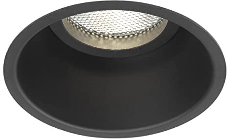 Astro Minima Round Fixed Indoor Downlight (Matt Black), GU10 Lamp, Designed in Britain - 1249015 - 3 Years Guarantee