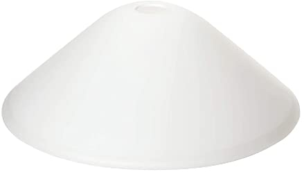 Abat-jour en verre de remplacement pour douille E27 Blanc 380 mm