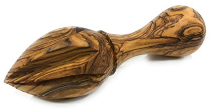 Handmade Lemon Citrus Juicer Reamer From a Solid Piece of Olive Wood Unique Grain