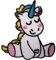 ELLU Baby Unicorn Patch Iron Sew On Pony Horse Embroidered Badge Embroidery Applique