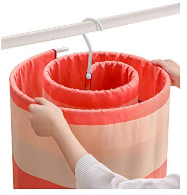 Maya Star Wäscheständer, multifunktional, weiß, spiralförmig, für Schlafsaal, Bettlaken, Deckendeckel, Tagesdecke, Schal, Decke, Badetuch