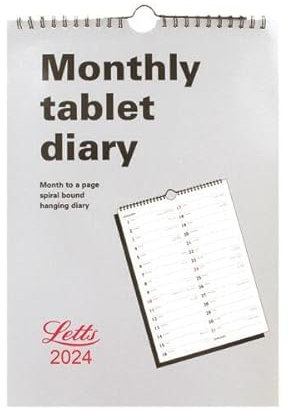 Letts Monthly Tablet Diary 2024 + FINCHLEY PEN FREE