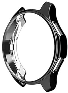 Custodia protettiva per Samsung Galaxy Watch Gear S3 42 mm/46 mm Classic/Frontier opzionale con pellicola protettiva per display (42 mm, nero)