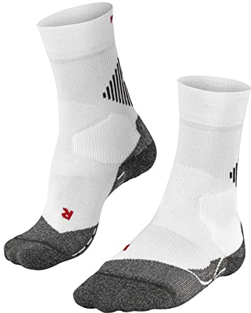 FALKE Unisex Socken 4 GRIP U SO Funktionsmaterial für maximalen Speed 1 Paar, Weiß (White-Mix 2029), 46-48
