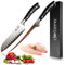DarBene C-Series 2teilig Profi Küchenmesser aus deutschem Edelstahl, Filetiermesser 18cm, Santoku Messer 19cm extrem scharfe Klinge, ergonomischer ABS Griff, nachschleifbar