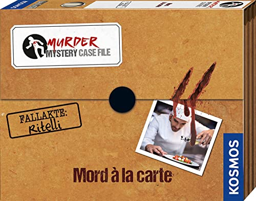 KOSMOS 683276 Murder Mystery Case File - Mord a la Carte, Krimi-Spiel Set mit Beweismaterial und Hinweisen, löse einen spannenden Kriminalfall, Partyspiel, Gesellschaftsspiel ab 14 Jahre