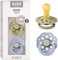 BIBS Boheme Schnuller 2er-Pack. BPA-frei., Kirschform Nippel. Naturkautschuk / Latex, Hergestellt in Dänemark. 6-18 Monate (2er Pack), Khaki / Dusty Blue