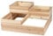 Tresice france Carre Potager en Bois Naturel 4 bacs en Bois 80X80XH37,5CM