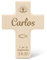 GRAVURZEILE Personalisiertes Holzkreuz mit Gravur - Zur Konfirmation - Personalisiert mit Namen & Datum - Holzkreuz für Kinder - Geschenk zur Konfirmation für Jungen & Mädchen - 19 x 14 cm