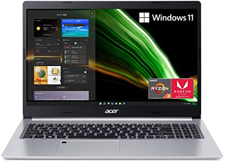 2023 Newest Acer Aspire 5 Laptop, 15.6 FHD IPS Display, AMD Ryzen 3 3350U Processor, 8GB DDR4 RAM, 256GB PCIe SSD, WiFi6, Backlit Keyboard, Fingerprint Reader, Amazon Alexa, Windows 11 Home in S mode