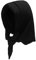 ZLYC Damen Winter Sturmhauben Stricken Winddicht Daunen Beanie Mütze(Einfarbig Schwarz)