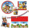Procos 10215311DY - Party Set Paw Patrol, set di stoviglie monouso da 39 pezzi per feste di compleanno e feste a tema per bambini, decorazione della tavola