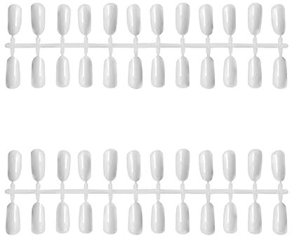 minkissy 480pièces Faux Blancs Support De Couleur Pour Vernis à Outil De Pratique Pour Nail Art Naturels