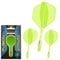 WINMAU Darts Fusion Integrated Flight & Shaft System - No.2 Shape & Design - Gelb Farbe, Kurze Länge