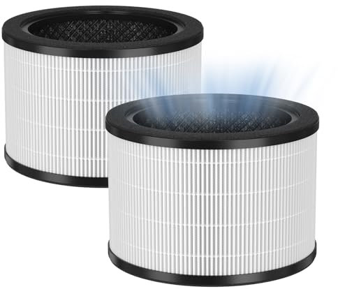 SAKEGDY H7121101 Filter Replacement Compatible with Govee Air Clean Purifier H7121, 3-in-1 Filtration with H13 Grad HEPA, Activated Carbon and Pre-filter, 2 Pack