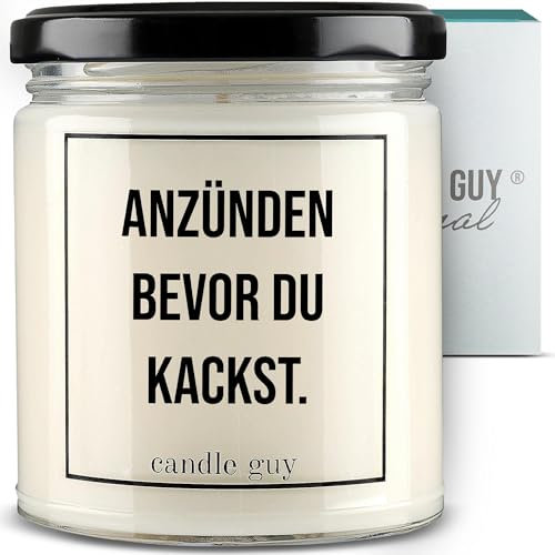 candle guy Duftkerze im Glas [Brennzeit 70h] - Duft-Kerze handgemacht mit Spruch | Freches Geschenk für Frauen, Freundin, Geburtstag | 100% Sojawachs, schöne natürliche Düfte mit ätherischem Öl