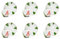 Excelsa Gnomo Friends - Juego de 6 tazas de café con platillo, porcelana, capacidad 70 ml.