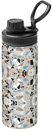 Ogniwo Rose Gold Marble 18oz Sports Insulated Kettle Outdoors Stainless Steel Water Bottles Fashion Journey Cup