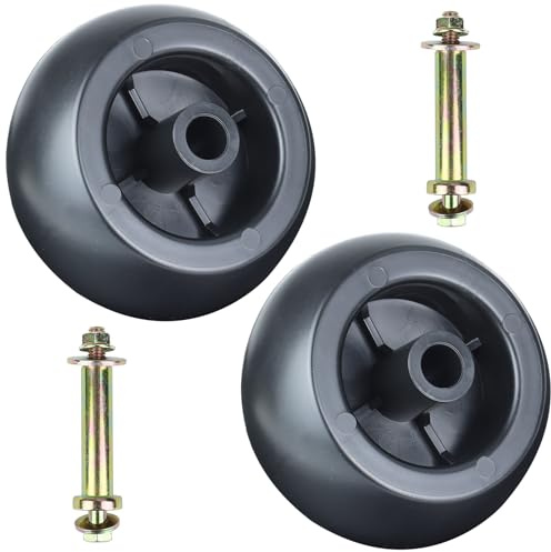 GUSUHAWK 2 Pack 1-603299 Deck Wheel with Hardware Kit Replaces 68-2730 710138 for eXmark Explorer, Lazer Z, Turf Ranger,Turf Tracer, Turf Tracer HP, Turf Tacer Hydro, Metro, Viking, Quest Lawn Mowers