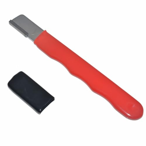 Kexpery Mini Portable Sharpener with Lid Scissors Axes Pruners Hatchets Sharpener Handheld Garden Shear Scissors Sharpener Multifunction Garden Outdoor Sharpening Tool (StyleA)