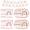 40Pcs Ensemble de Vaisselle Boho Arc-en-ciel Party, Fille Arc-en-Ciel Bohème Deco Assiettes en Papier Set, 20 Assiettes + 20 Serviettes de Table, Vaisselle de La Arc en Ciel Party pour Enfants Adultes