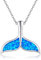 ONEFINITY Chaîne océan en argent sterling 925 avec pendentif en forme de queue de baleine/manta ray/requin/dauphin/poisson - Cadeau océan pour femme, Argent sterling, Pas de gemme