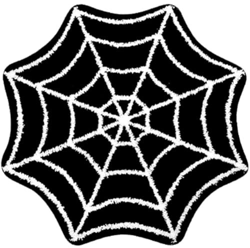 Spinnennetz-badematte, Halloween-badezimmermatte, rutschfeste Teppiche, Spinnennetz-Teppich, Goth-bereichsteppiche Für Haustür, Schlafzimmer, Zuhause, Halloween-Dekoration