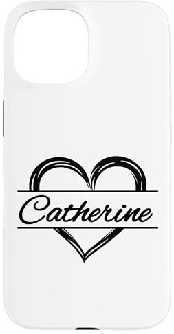 iPhone 15 Heart Monogram Catherine Case