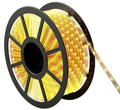 GOPLUS 20m Lichtschlauch Außen, LED Lichtschlauch Warmweiß mit 720 LEDs, LED Streifen 15,000 Stunden, Wasserdicht, Lichterkette Lichterschlauch für Außen & Innen (20m)