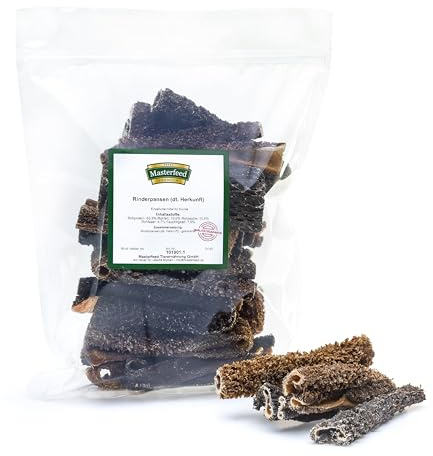 Masterfeed Rinderpansen 10 cm, Getrocknet, 100% Natürlich, Kauartikel für Hunde, 5 kg