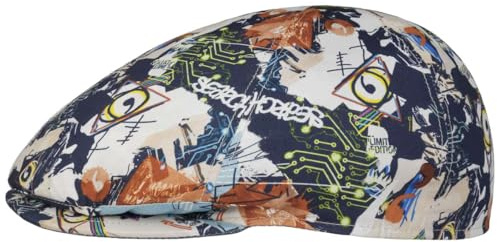 Alfonso D’Este Graphics Flatcap Schirmmütze Schiebermütze Herren - Made in Italy mit Schirm, Futter Frühling-Sommer Sommer