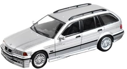 XGFFBAGB 1/64 Für E36 B8 E30 Druckguss-Modellauto(Silver,with Box)