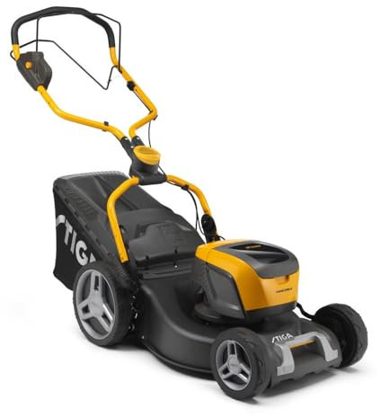 STIGA Combi 548e S Kit – Selbstfahrender Rasenmäher mit 46 cm Schnittbreite, 2 x 48V 4Ah Akkus, 60L Hybrid Grasfangkorb, Brushless-Motor