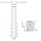 HOHOVYVY Umbrella Stand, Ground Spike, Parasol Holder, Beach Umbrella, Sand Anchor Set with Hook, Screw Holder for Parasols, Beach, Garden
