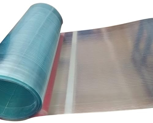 Rouleau de Toiture en Polycarbonate Imperméable de 0.8 mm Couverture de Toit pour Carport Pergola Serres Panneaux de Toiture Isolants(W0.6xL12 m/2x39.4ft)