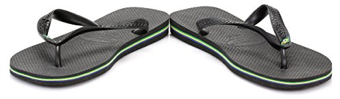 Havaianas - Brasil, Tongs Classiques, Confortables et Durables, Hommage à la Coupe du Monde 1998, Lanières avec le Drapeau du Brésil, Semelle Antidérapante aux Couleurs du Brésil, Adultes Unisexe
