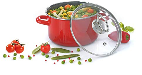 Krüger 31724 RO Rom Cocotte Émail Rouge 24 cm