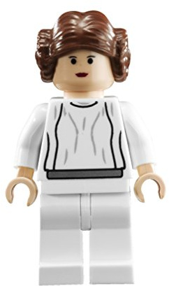 LEGO Star Wars Minifigur - Prinzessin Leia, weißes Kleid - (Princess Leia) - Diese Figur ist nicht verklebt!