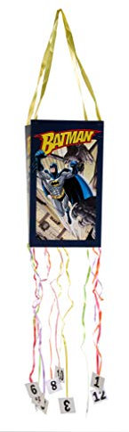 DYNASTRIB- Batman 1 Pinata, weich, mehrfarbig, 30 x 18 cm, 9005613