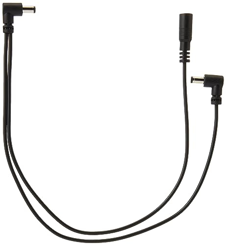Mooer PDC-2A Power Extension Lead for 2 Pedals PDC2A,Black