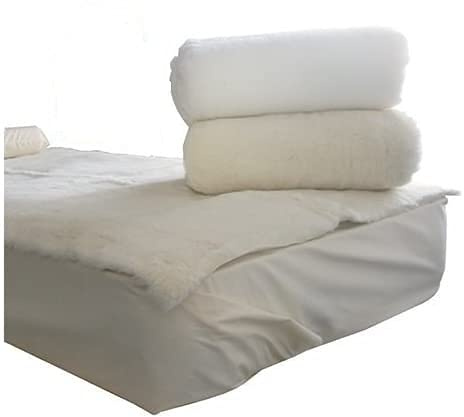 Kozee Komforts Soft Pure Wool Bed Fleece - Pressure Relief for Better Sleep and Health - Double Bed Pad