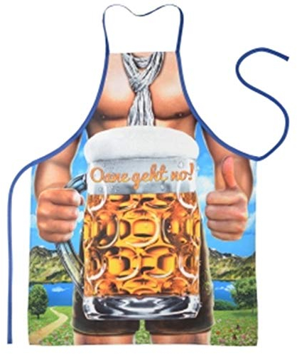 Geile-Fun-T-Shirts Bayern Grillschürze Oane geht no Bier Küchenschürze Schürze geil Bedruckt Geschenk Set mit Urkunde