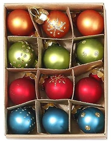 Baumschmuck Glas Kugeln mit Dekor Mille Fiori Mix