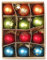 Baumschmuck Glas Kugeln mit Dekor Mille Fiori Mix