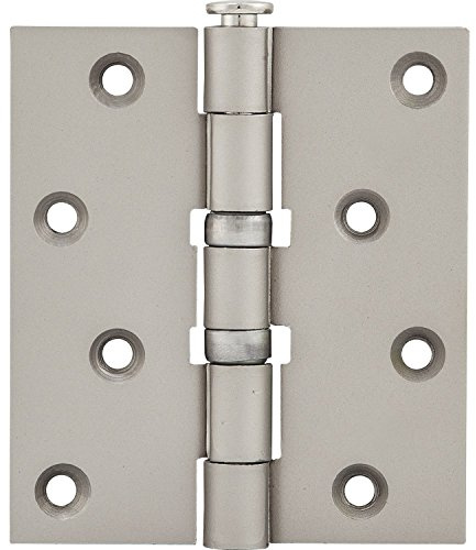 Scharnierband für stumpfe Türen, 101,6 x 89 x 3,0 mm, Stahl vernickelt matt