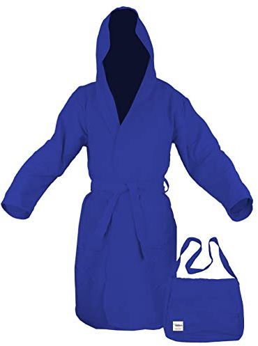 Tex family ACCAPPATOIO tecnico KIDDY BIMBO bambino RAGAZZO IN MICROFIBRA BLUETTE - 6-8 ANNI