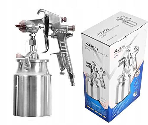 Pistola a spruzzo professionale HP Auarita con alimentazione ad aspirazione, ugello da 3,0 mm, serbatoio da 1000 ml